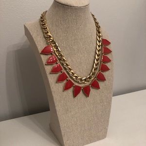 Gold/Orange Statement Neckace